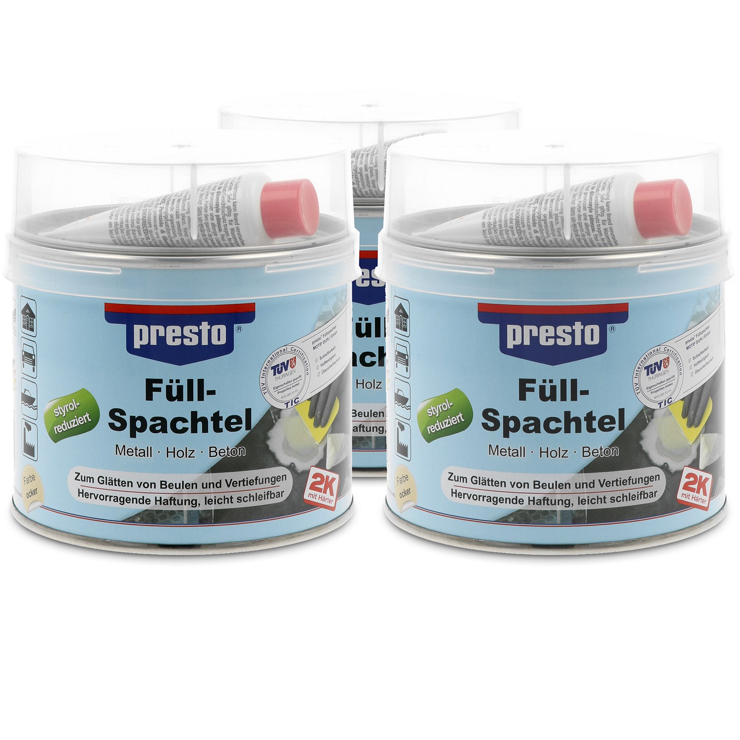 Presto 2x 1kg Füllspachtel [Hersteller-Nr. 600115] - Image 2