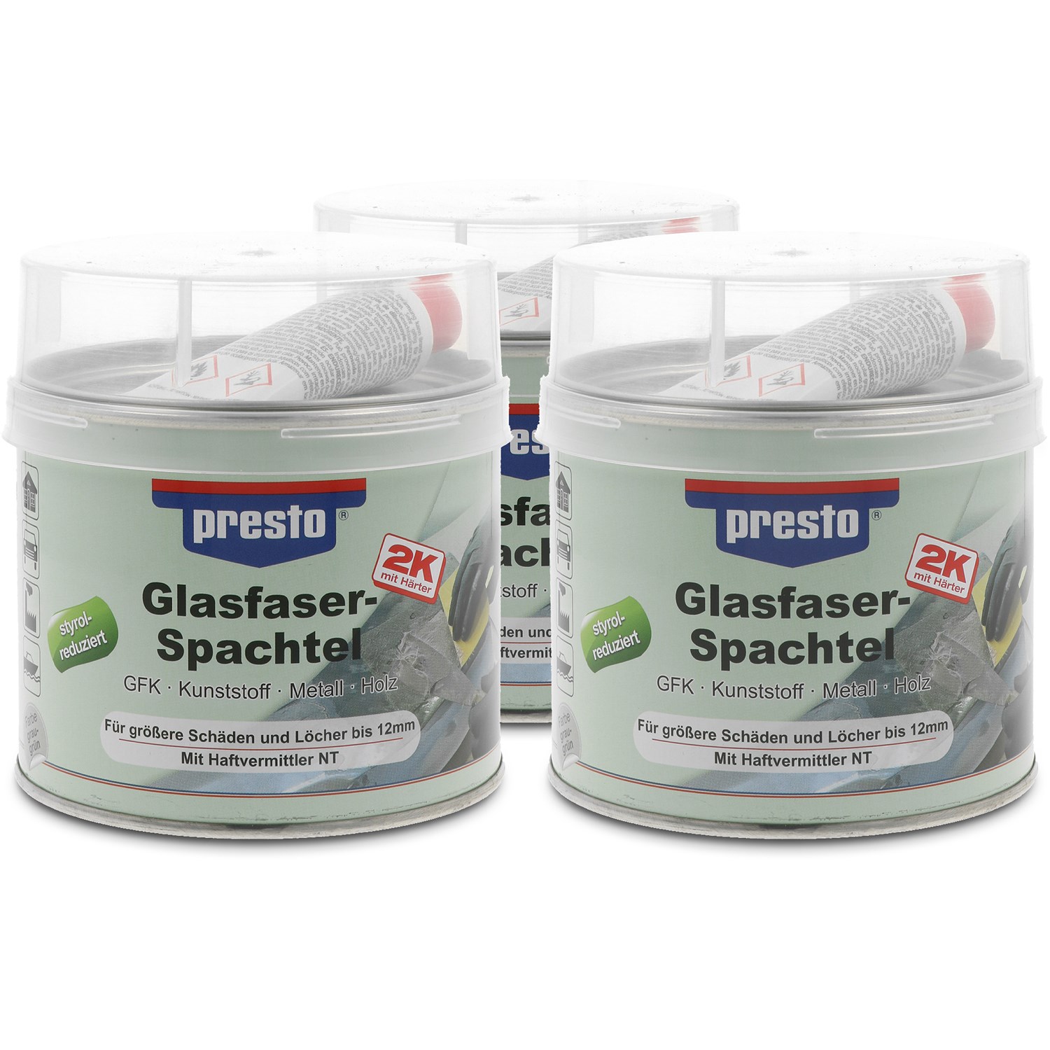 Presto 3x 1kg Glasfaserspachtel [Hersteller-Nr. 601112]