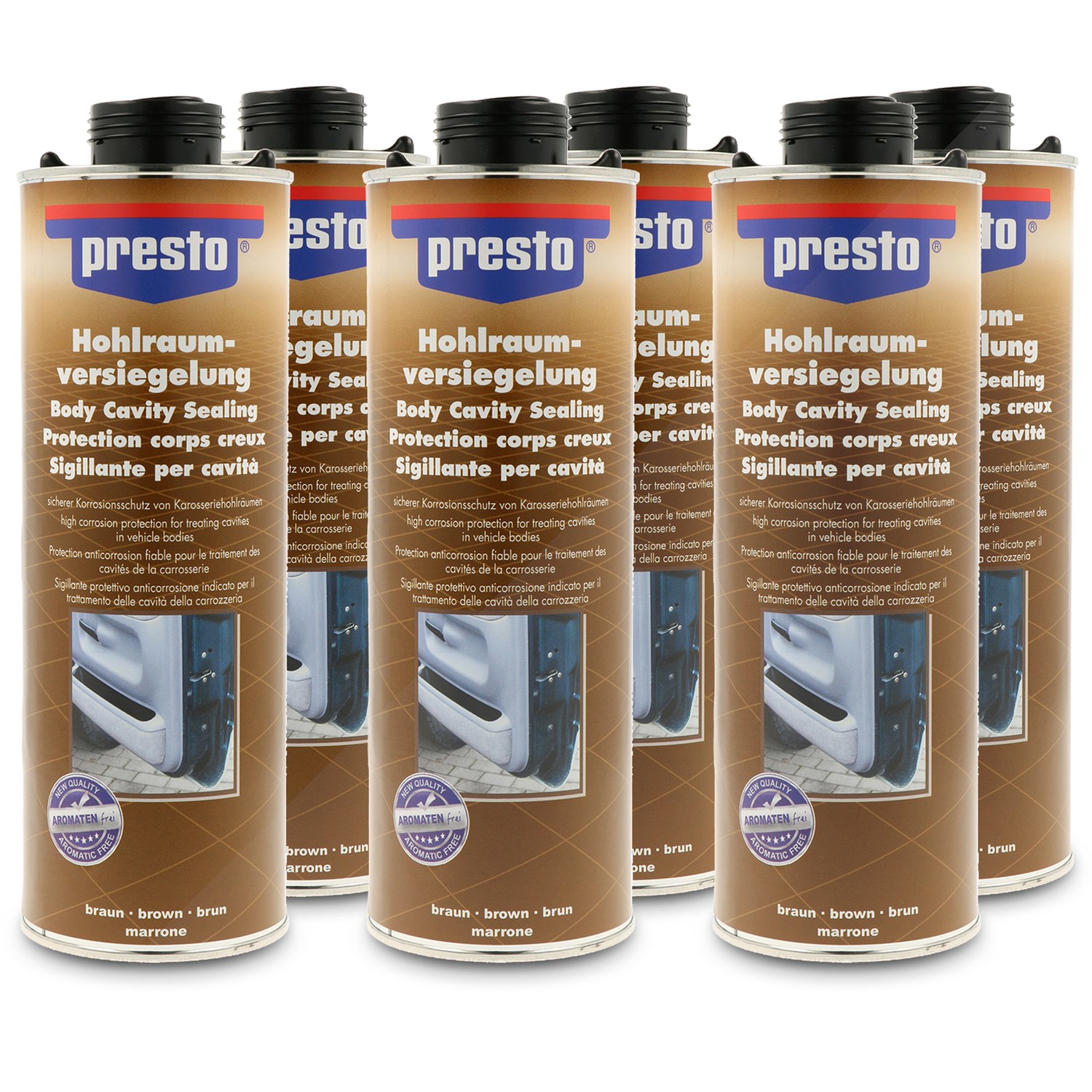 Presto 6x 1 Liter Hohlraumversiegelung [Hersteller-Nr. 603277]