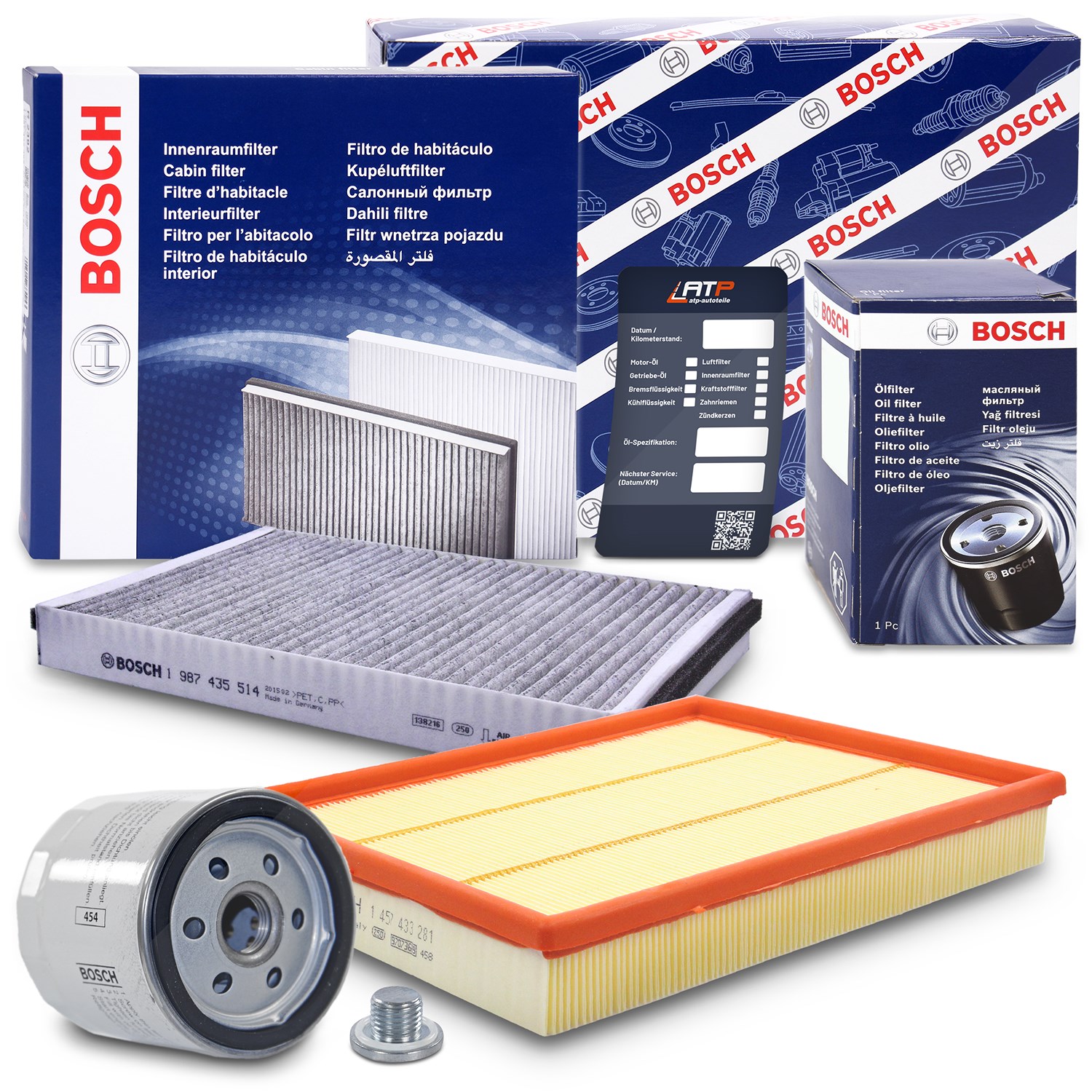 Bosch Inspektionspaket Filtersatz SET A [Hersteller-Nr. 10490948] für Opel