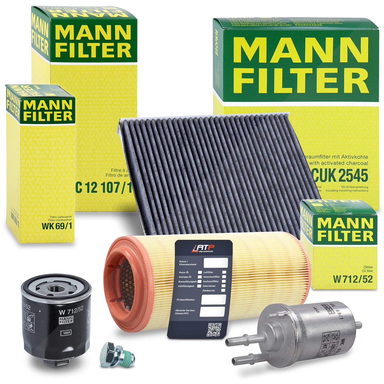 Mann-filter Inspektionspaket Filtersatz SET B [Hersteller-Nr. 10493402] für Audi