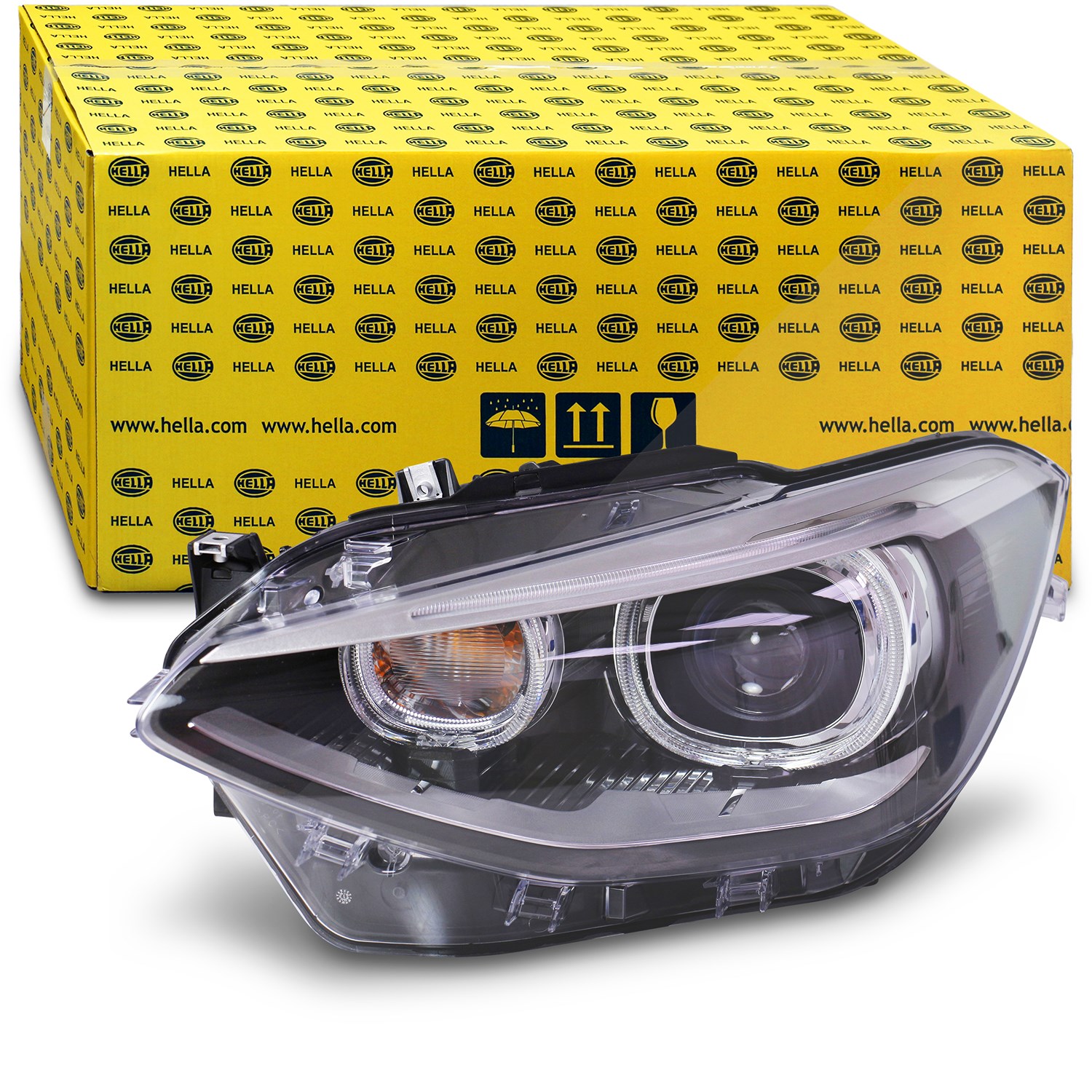 Hella Bi-Xenon Scheinwerfer D1S mit Stellmotor links [Hersteller-Nr. 1EL010741-551] für BMW