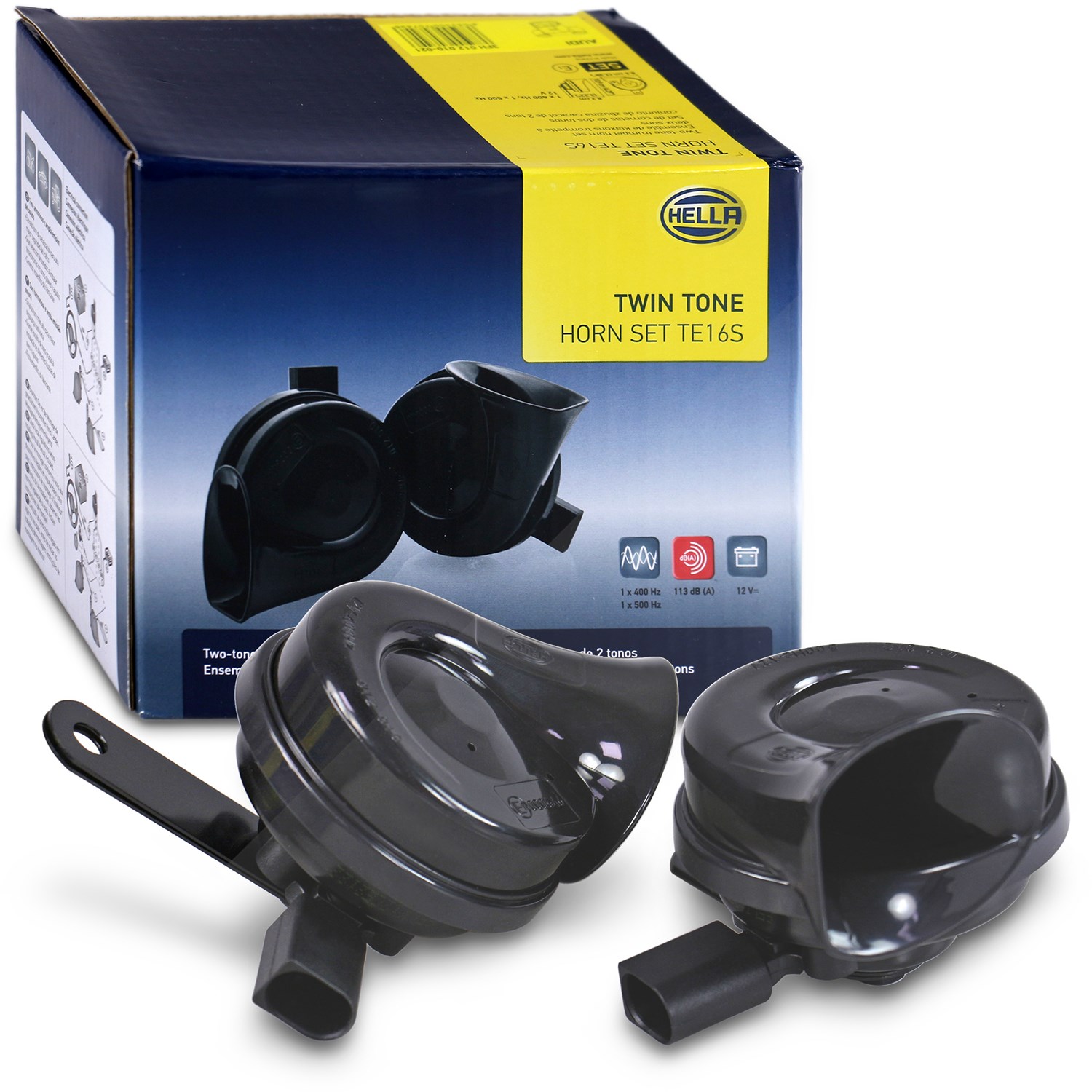 Hella Fanfare, Steckerausführung-ID für Audi/Porsche/VW [Hersteller-Nr. 3FH012010-021] für Audi, Seat, VW, Skoda, Porsche
