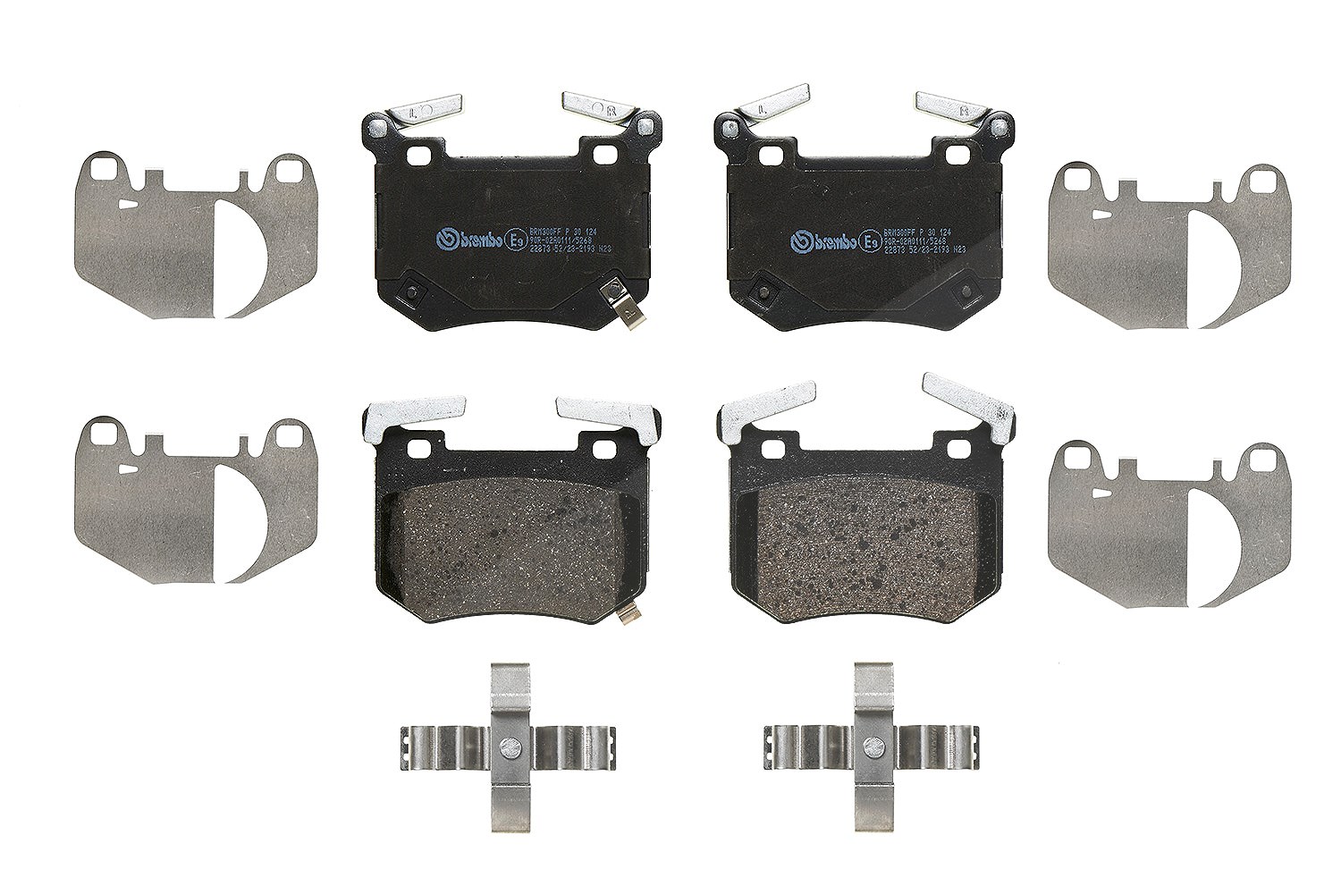 Für BREMBO P 30 124 Brake Pad Set, disc brake P 30 124 Brake pads set rear (wit - Bild 8