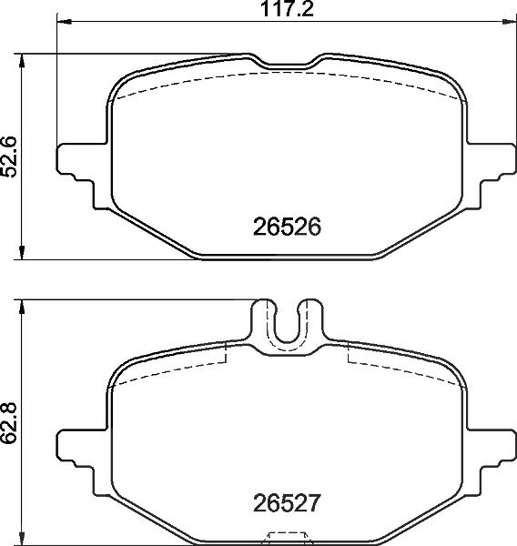 Für BREMBO P 50 172 Ham pads. rear MERCEDES-BENZ C-CLASS (W206) 03/21-> / MERCE - Bild 8