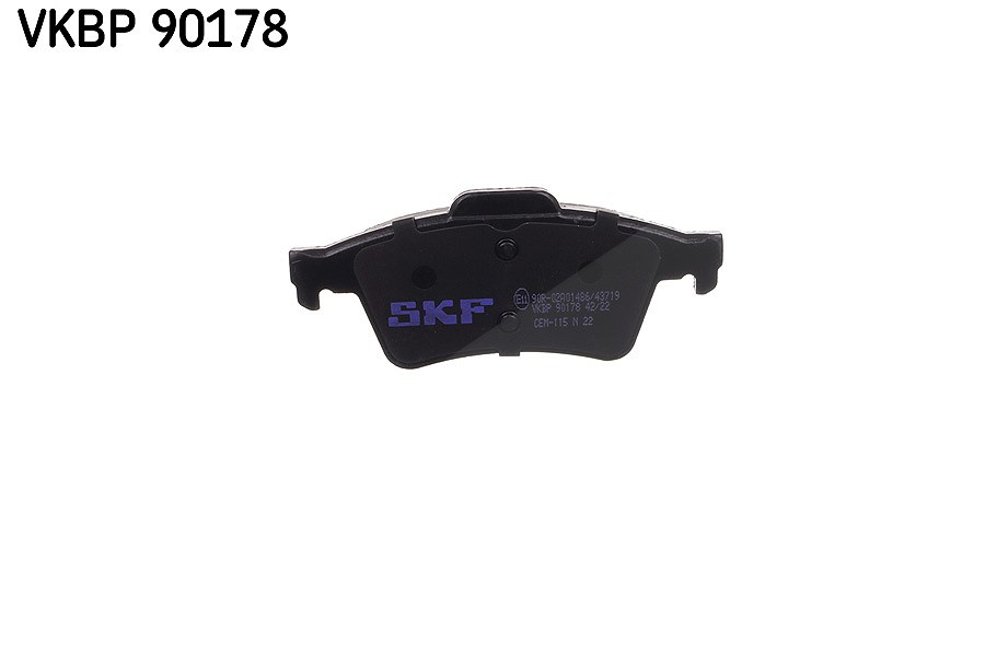 SKF Scheibenbremse Bremsbelag VKBP 90178-4er Set - Position Hinterachse Höhe 77 mm Länge 154 mm Breite 83 mm Dicke 16,3 mm - OE Qualität - Bild 4