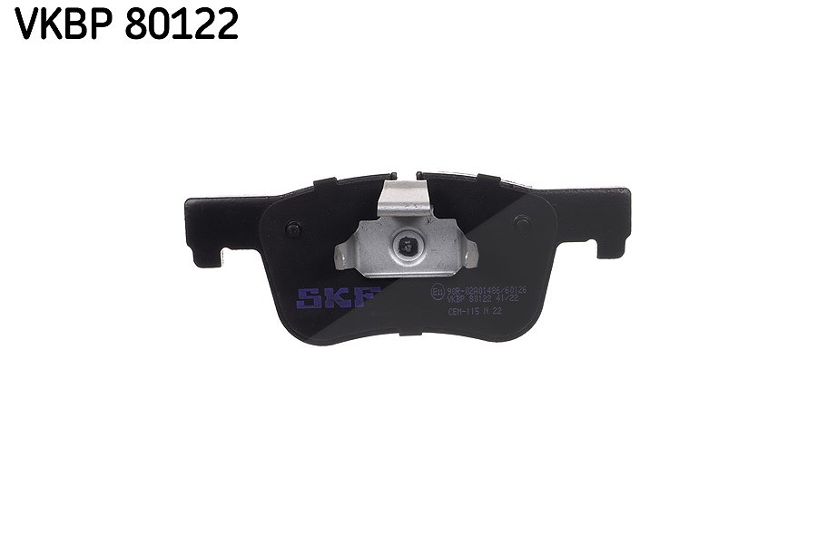 Skf Schwarz Scheibenbremse Bremsbelag Vkbp 80122-4Er Set - Position Vorderachse Höhe 93 Mm Länge 203 Mm Breite 131 Mm Dicke 18,2 Mm - Oe Qualität - Bild 4