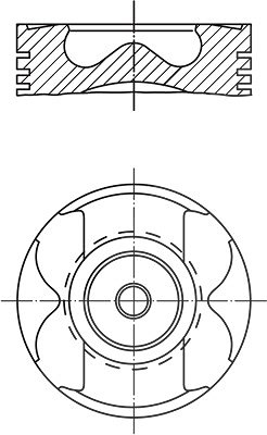 Mahle Kolben [Hersteller-Nr. 0045900] für Mercedes-Benz