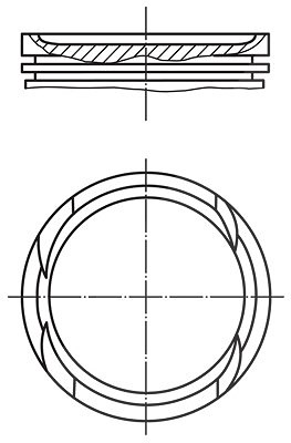 Mahle Kolben [Hersteller-Nr. 0100501] für Lancia, Vauxhall, Fiat