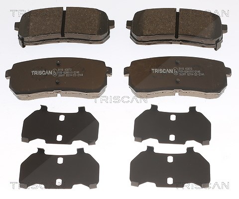 TRISCAN 811043073 Bremsbelagsatz für Scheibenbremse Bremsbelagsatz für Kia - Bild 4