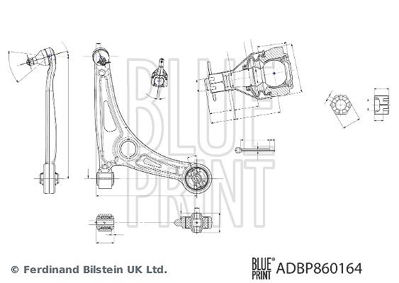 BLUE PRINT Lenker, Radaufhängung unten ADBP860164 für KIA - Bild 3
