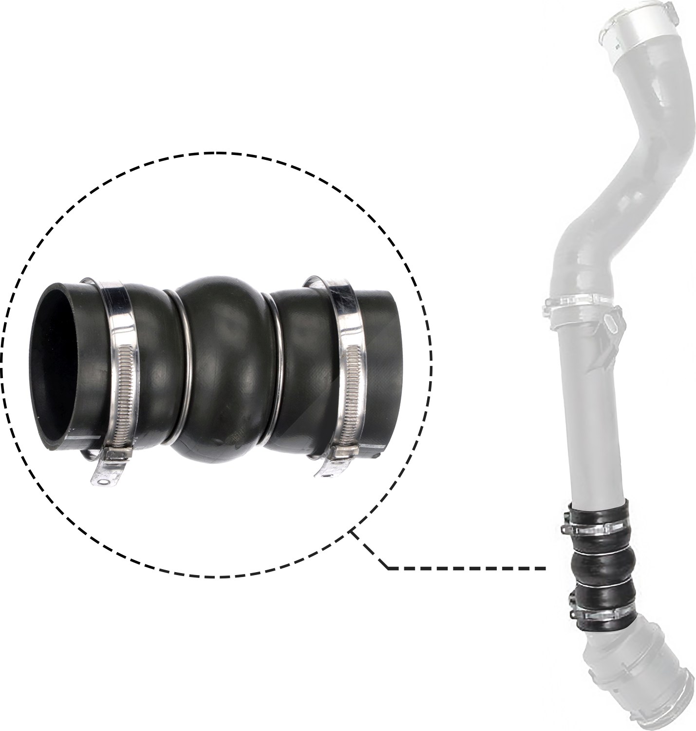 Luftleitung Silikon 09-1423 GATES für RENAULT KANGOO Rapid - Bild 9