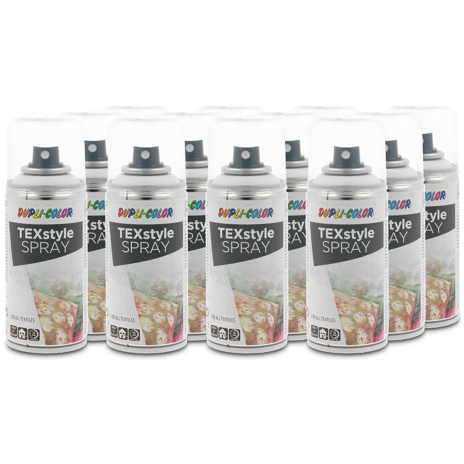 Dupli Color 12x 150ml Textilspray weiß [Hersteller-Nr. 319921]