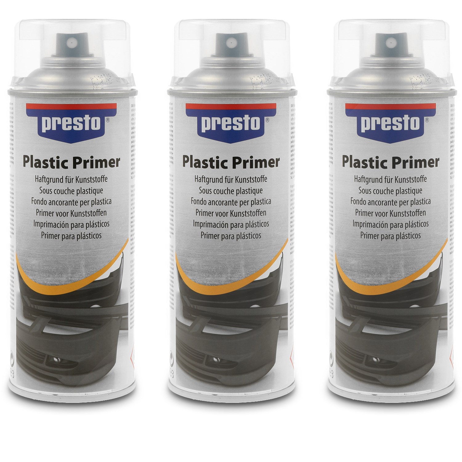 Presto 3x 400ml Haftgrund für Kunststoffteile [Hersteller-Nr. 308066]