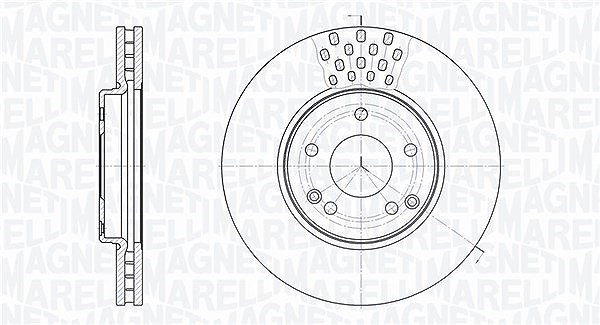 Magneti Marelli Bremsscheibe [Hersteller-Nr. 361302040406] für Mercedes-Benz