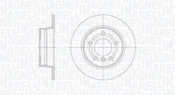 Magneti Marelli Bremsscheibe [Hersteller-Nr. 361302040307] für BMW