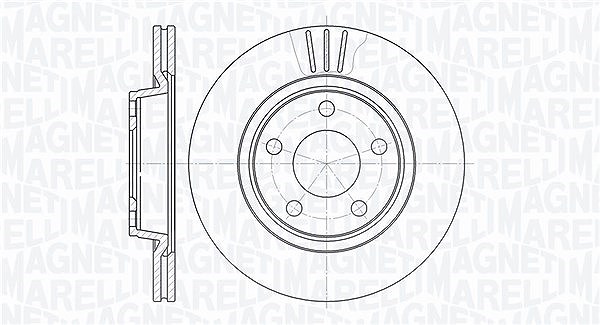 Magneti Marelli Bremsscheibe [Hersteller-Nr. 361302040330] für Audi, Seat, VW