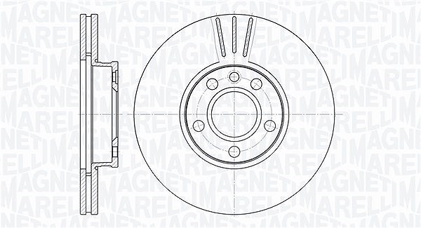 Magneti Marelli Bremsscheibe [Hersteller-Nr. 361302040320] für Ford, VW, Seat