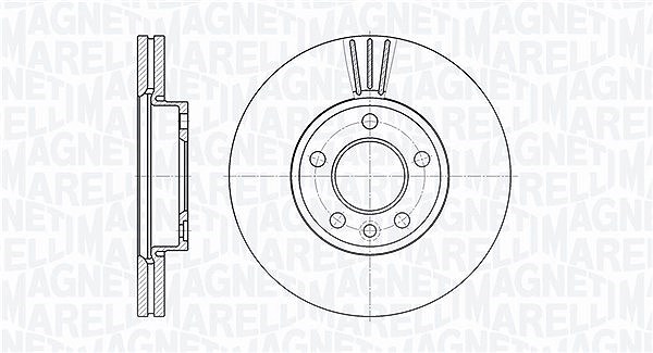 Magneti Marelli Bremsscheibe [Hersteller-Nr. 361302040316] für VW