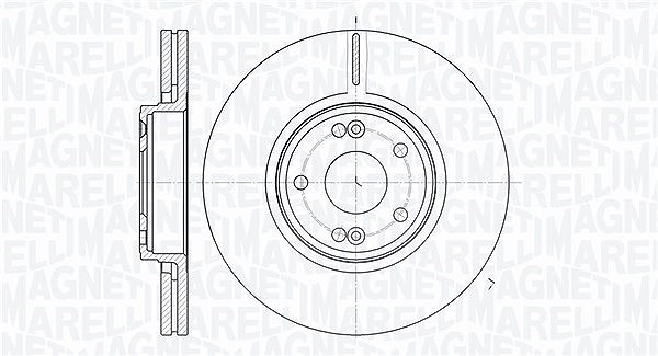 Magneti Marelli Bremsscheibe [Hersteller-Nr. 361302040308] für Renault