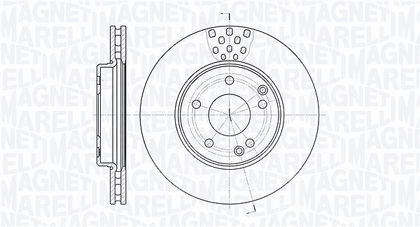 Magneti Marelli Bremsscheibe [Hersteller-Nr. 361302040194] für Mercedes-Benz
