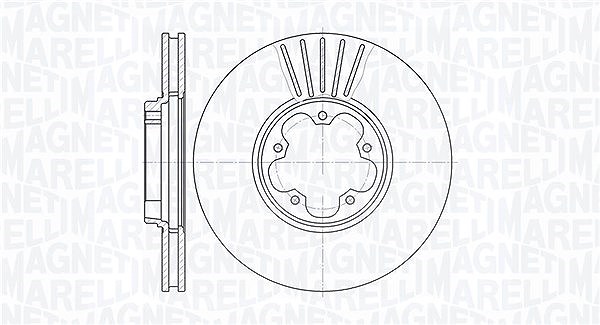 Magneti Marelli Bremsscheibe [Hersteller-Nr. 361302040288] für Ford