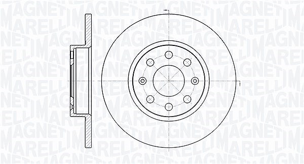 Magneti Marelli Bremsscheibe [Hersteller-Nr. 361302040165] für Fiat