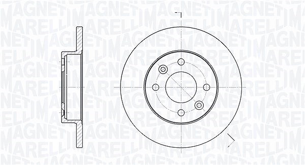 Magneti Marelli Bremsscheibe [Hersteller-Nr. 361302040191] für Renault, Dacia