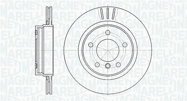 Magneti Marelli Bremsscheibe [Hersteller-Nr. 361302040286] für BMW