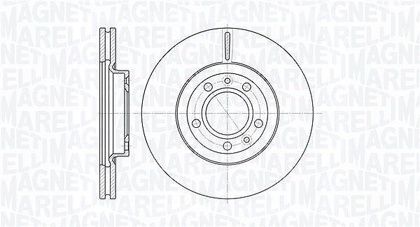 Magneti Marelli Bremsscheibe [Hersteller-Nr. 361302040274] für Peugeot
