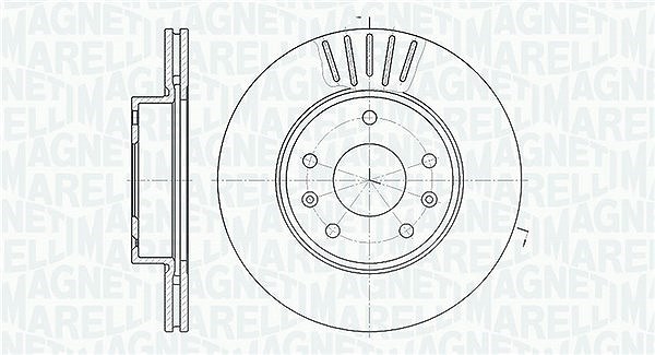 Magneti Marelli Bremsscheibe [Hersteller-Nr. 361302040188] für Land Rover