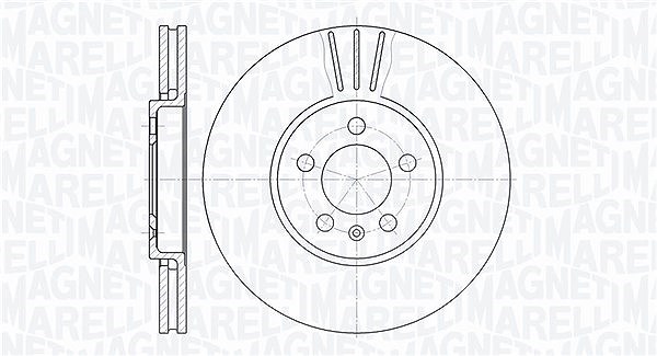 Magneti Marelli Bremsscheibe [Hersteller-Nr. 361302040222] für Skoda, Audi, Seat, VW