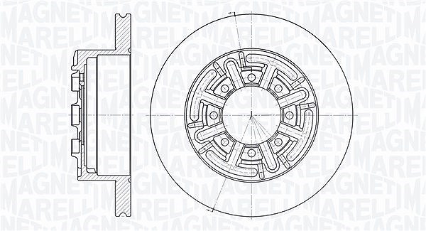 Magneti Marelli Bremsscheibe [Hersteller-Nr. 361302040159] für Iveco