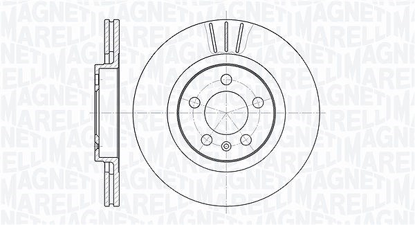Magneti Marelli Bremsscheibe [Hersteller-Nr. 361302040218] für Seat, VW, Audi, Skoda