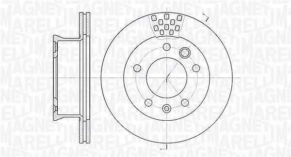Magneti Marelli Bremsscheibe [Hersteller-Nr. 361302040216] für VW