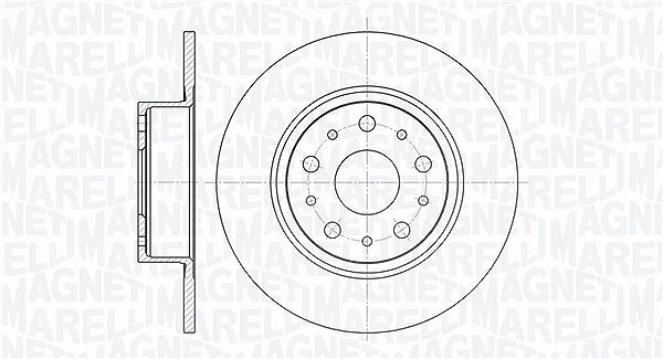 Magneti Marelli Bremsscheibe [Hersteller-Nr. 361302040155] für Alfa Romeo, Lancia
