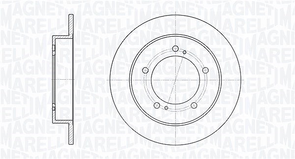 Magneti Marelli Bremsscheibe [Hersteller-Nr. 361302040209] für Suzuki