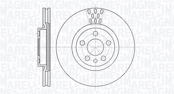 Magneti Marelli Bremsscheibe [Hersteller-Nr. 361302040248] für Fiat, Lancia