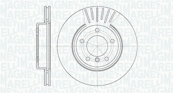 Magneti Marelli Bremsscheibe [Hersteller-Nr. 361302040208] für BMW