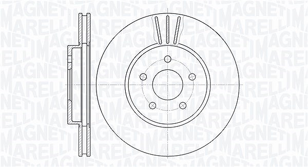 Magneti Marelli Bremsscheibe [Hersteller-Nr. 361302040180] für Jaguar, Ford