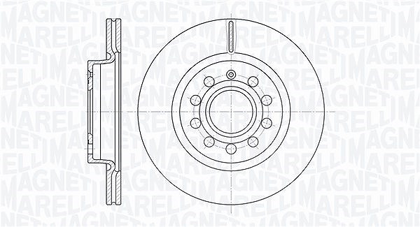 Magneti Marelli Bremsscheibe [Hersteller-Nr. 361302040152] für VW, Skoda, Seat, Audi