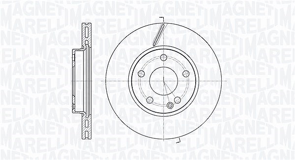 Magneti Marelli Bremsscheibe [Hersteller-Nr. 361302040178] für Mercedes-Benz