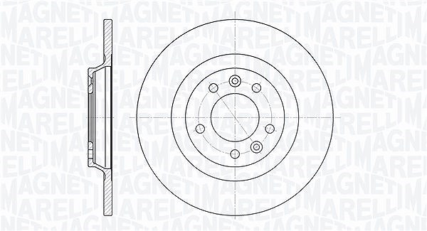Magneti Marelli Bremsscheibe [Hersteller-Nr. 361302040205] für Citroën, Peugeot