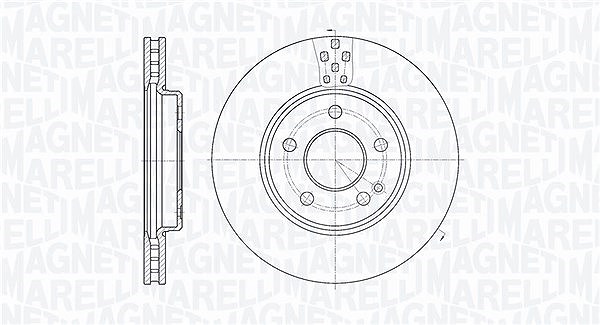 Magneti Marelli Bremsscheibe [Hersteller-Nr. 361302040176] für Mercedes-Benz