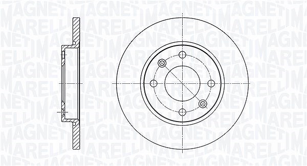 Magneti Marelli Bremsscheibe [Hersteller-Nr. 361302040147] für Peugeot, Citroën