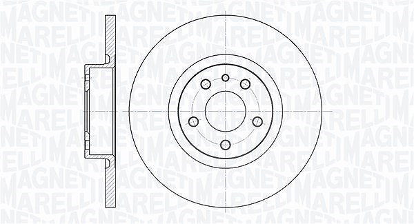 Magneti Marelli Bremsscheibe [Hersteller-Nr. 361302040145] für Alfa Romeo