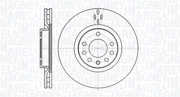Magneti Marelli Bremsscheibe [Hersteller-Nr. 361302040138] für Fiat