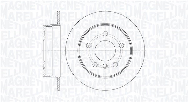 Magneti Marelli Bremsscheibe [Hersteller-Nr. 361302040113] für Mercedes-Benz