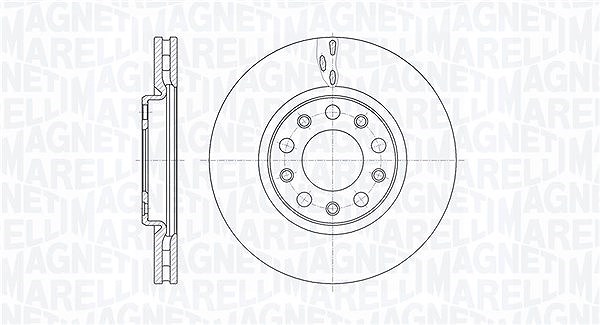 Magneti Marelli Bremsscheibe [Hersteller-Nr. 361302040112] für Alfa Romeo, Fiat, Jeep