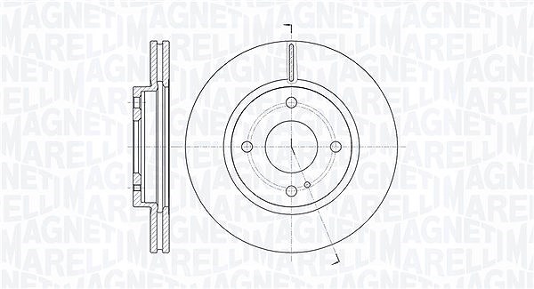 Magneti Marelli Bremsscheibe [Hersteller-Nr. 361302040108] für Ford